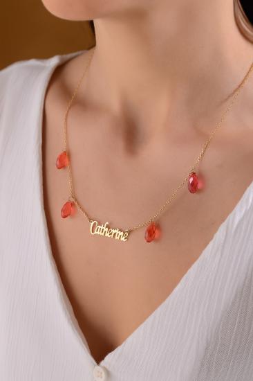 Swarovski Taşlı Kişiye Özel İsimli 925 Ayar Gümüş Kolye