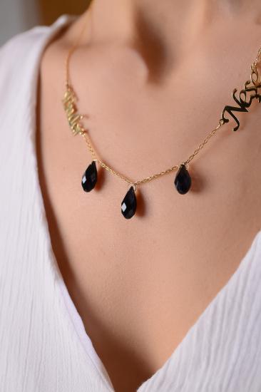 Swarovski Taşlı Kişiye Özel İsimli 925 Ayar Gümüş Kolye