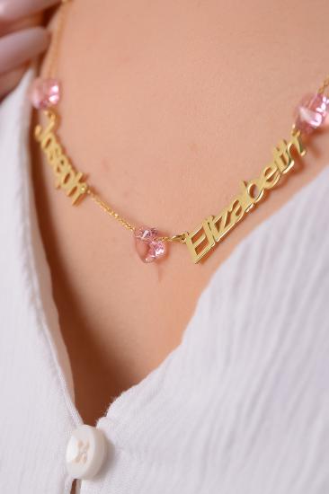Swarovski Taşlı Kişiye Özel İsimli 925 Ayar Gümüş Kolye