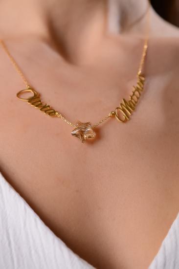 Swarovski Taşlı Kişiye Özel İsimli 925 Ayar Gümüş Kolye